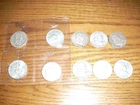 Lot of 10 Ben Franklin Half Dollar 90% Silver Coins