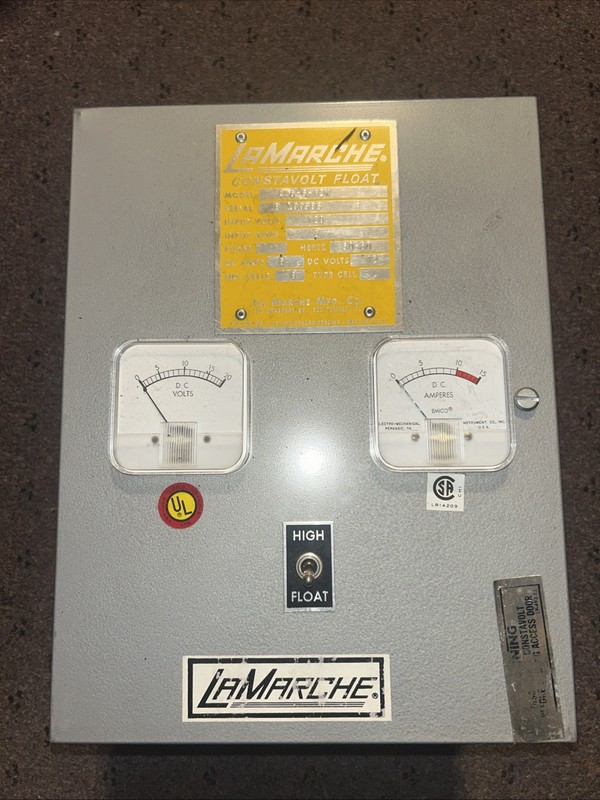 La Marche Constavolt Float Battery Charger A46-6-12V 120V 6A 12V Industrial