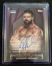 2021 Robert Roode /99 Topps WWE Undisputed Purple Parallel Auto Smack Down #a-rr