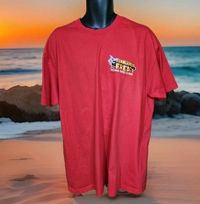 Hammerhead Freds Mens XL Red Tshirt I Got Hammered At Freds Panama City Beach