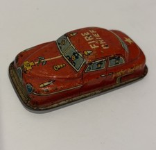Vintage Red Fire Department Toy Car
