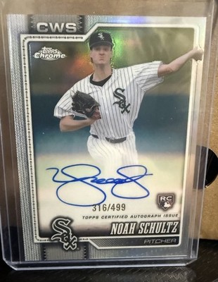 Topps 2026 Chrome Noah Schultz Rookie Auto /499 #RA-NS