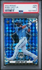 Bobby Witt Jr. 2022 Panini Mosaic RC Blue Camo Rookie #265 PSA 9 MINT 🔥🔥🔥