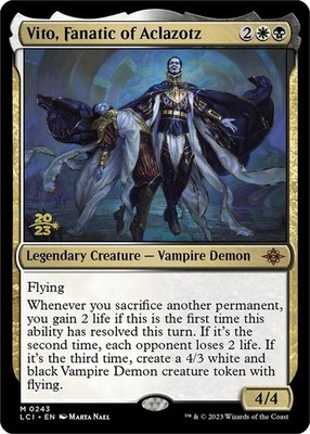 Mint/Near-Mint, English - 1 x MTG Vito, Fanatic of Aclazotz - Prerelease Foil Pr