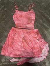 Stylish Pink Women's Two-Piece Set