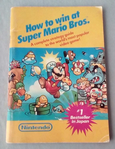 VINTAGE 1987 HOW TO WIN AT SUPER MARIO BROS NINTENDO NES STRATEGY GUIDE BOOKLET!