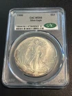 1986 American Silver Eagle - CAC MS66 - KEY DATE WITH RIM TONING