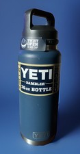 YETI 36 Oz NAVY CHUG RAMBLER BOTTLE BRAND NEW Authentic HTF Blue