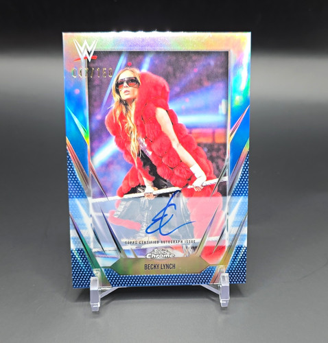 Topps WWE 2026 Chrome Autographs Becky Lynch Blue Refractor /150 #BCA-BEL