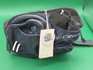WATERFLY Fanny Pack Waist Bag Unisex with Water Bottle Holder for Running Hiking