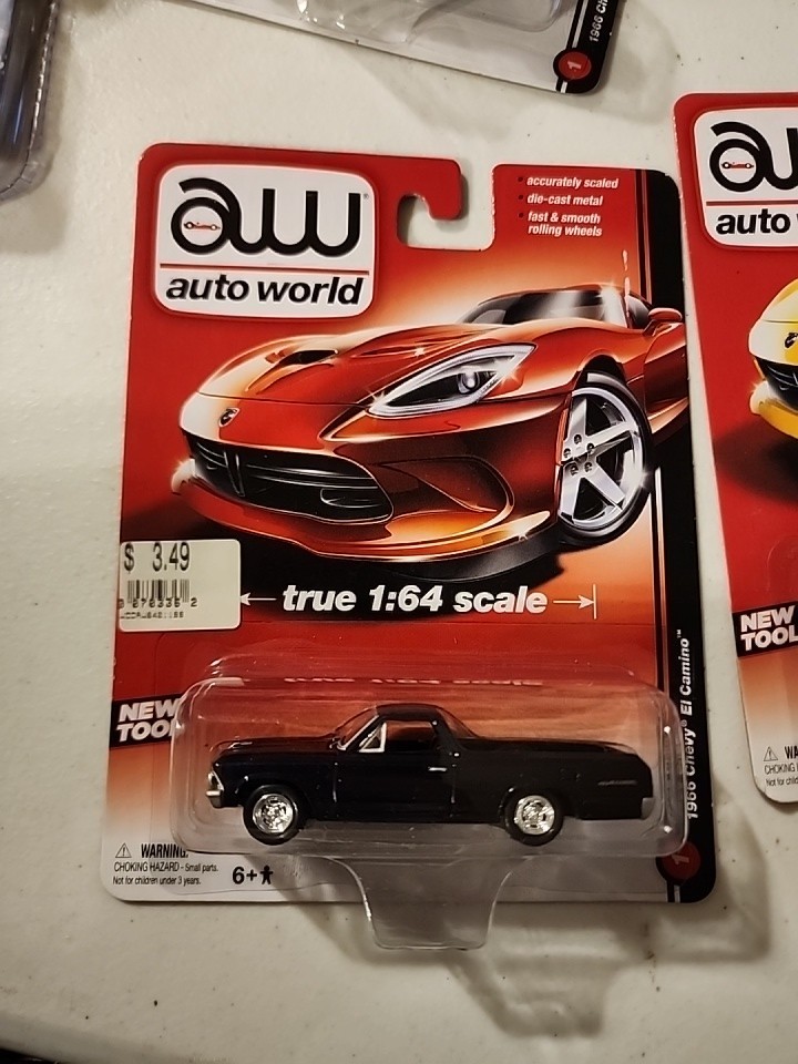 2013 Auto World Dark Blue 1966 Chevy El Camino Diecast Model