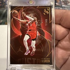 2024-25 Panini Silhouette #43 Jalen Green Bronze # 17/49 🔥 Rockets Suns