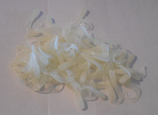 Lot of 50 Glow 2 inch Curly Tails Grub Worm jig perch crappie fishing bait