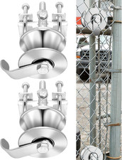 2 Pack Sliding Gate Rollers Rear Pipe Track Wheels for Chain Link Sliding Gates
