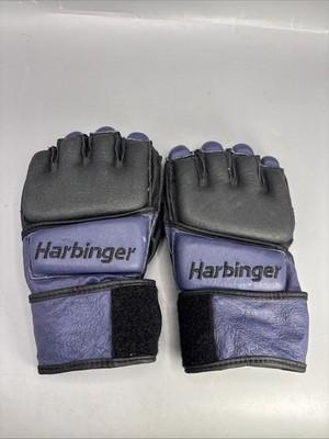Harbinger Training Grip Wristwrap Gloves - Size Medium- Weightlifting MMA