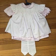 Vintage Petit Ami 24 Mo Dress And Smocked Pinafore