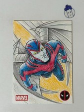 Marketplace image: 2025 Topps Chrome Deadpool Archangel Sketch Card 1/1