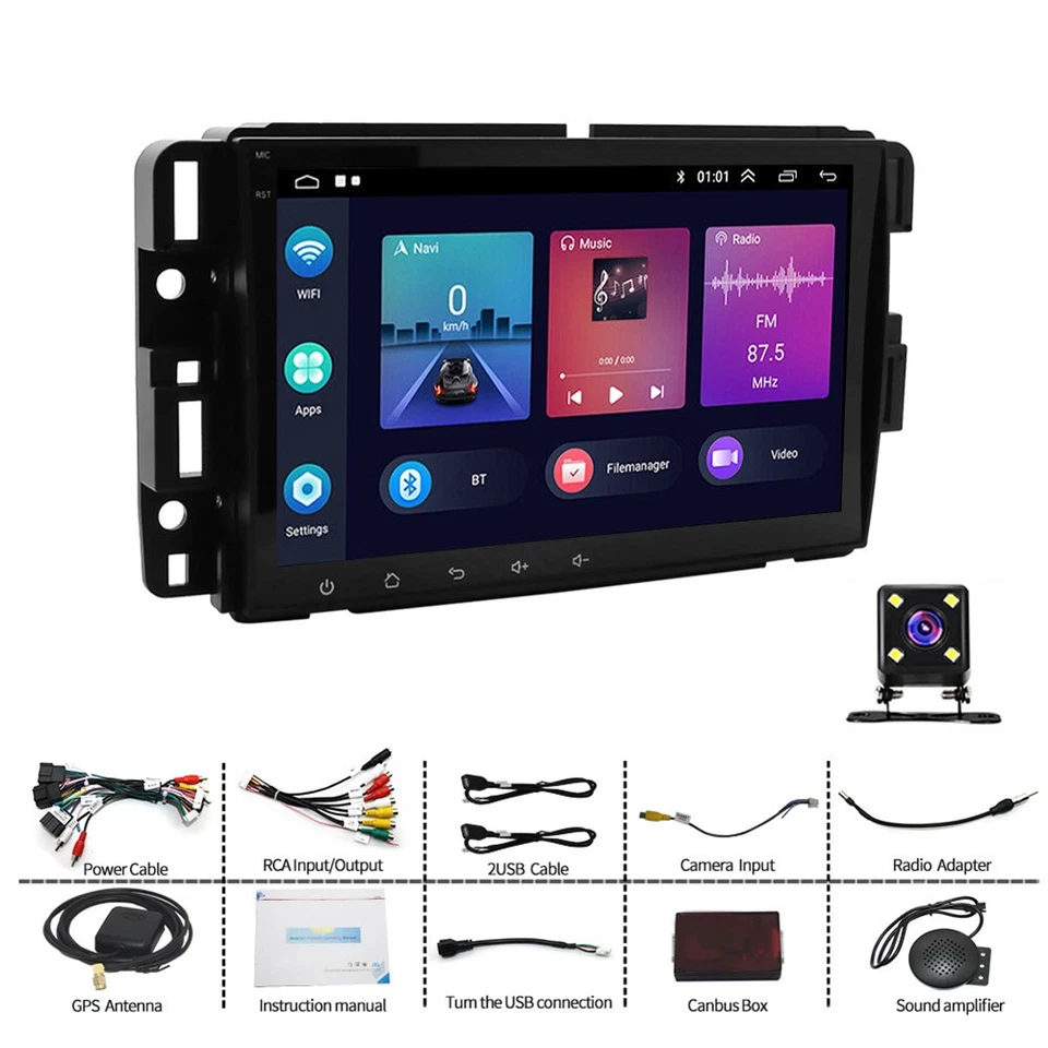 Radio estéreo para automóvil Chevrolet Impala 2006-2013 Android 13 Carplay GPS navegación WIFI Foto 2 de 4