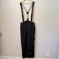 Grundens WeatherWatch Fishing Bib Trousers Black Mens Large Waterproof Utility