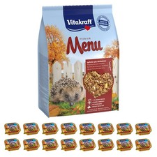 Vitakraft Igelfutter 2,5 kg + 16x 100g Nassfutter - Futter Igel Spezialfutter 