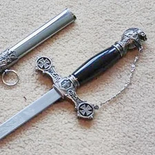 Knights Templar Sword - Cross Scabbard 38"