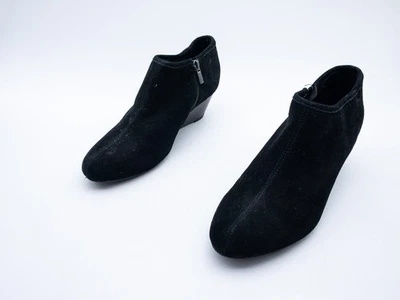 Clarks Damen Ankle Boots Stiefelette Cuir Noir Gr. 38 EU Keilabsatz 5 cm - Photo 1/4