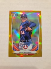 2014 Bowman Chrome Jose Berrios Gold Refractor RC /50 #CTP-19 Twins *READ*