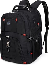 Shrradoo Extra Large 50L Travel Laptop Backpack With Usb Charging Port