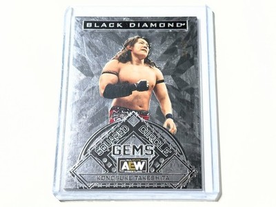 2024 AEW Black Diamond Konosuke Takeshita /99 Squared Circle Gems Card SCG-31