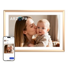 D10 Metal Digital Picture Frame 10.1" HD IPS Anti-Glare Touch Screen Load Pho...