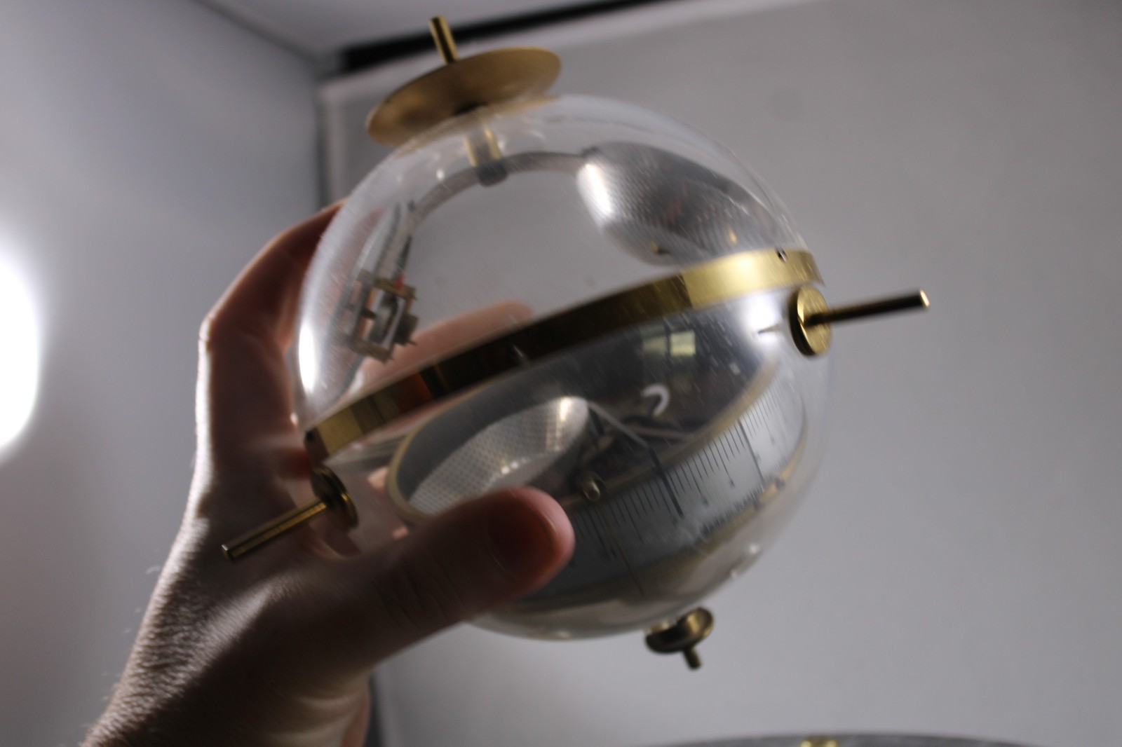 Vintage Sputnik Germany Weather Instrument Barometer Hydrometer Thermometer Rare