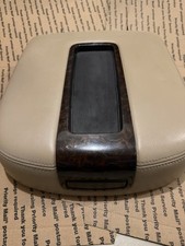 2007-2014 Gmc Yukon Denali Oem Cashmere Leather Woodgrain Center Console Lid