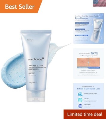 Zero Pore Capsule Cleansing Foam - AHA, BHA & PHA Daily Cleanser for Smooth Skin