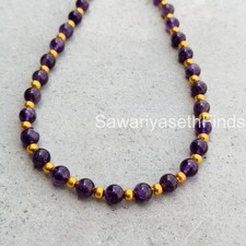 Natural Amethyst Round Beads Strand, 6mm 8mm Purple Gemstone, February Birthston