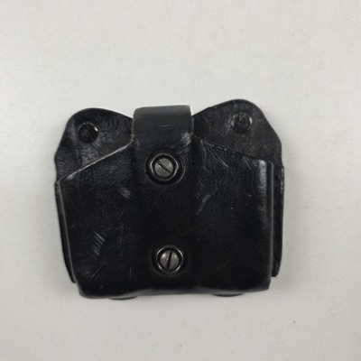 DeSantis A01 EE Magazine Pouch Belt OWB Leather Black Single Mag Made In USA