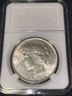 1922 D Peace Silver Dollar ABOUT UNCIRCULATED ++ In Soapbox Slab