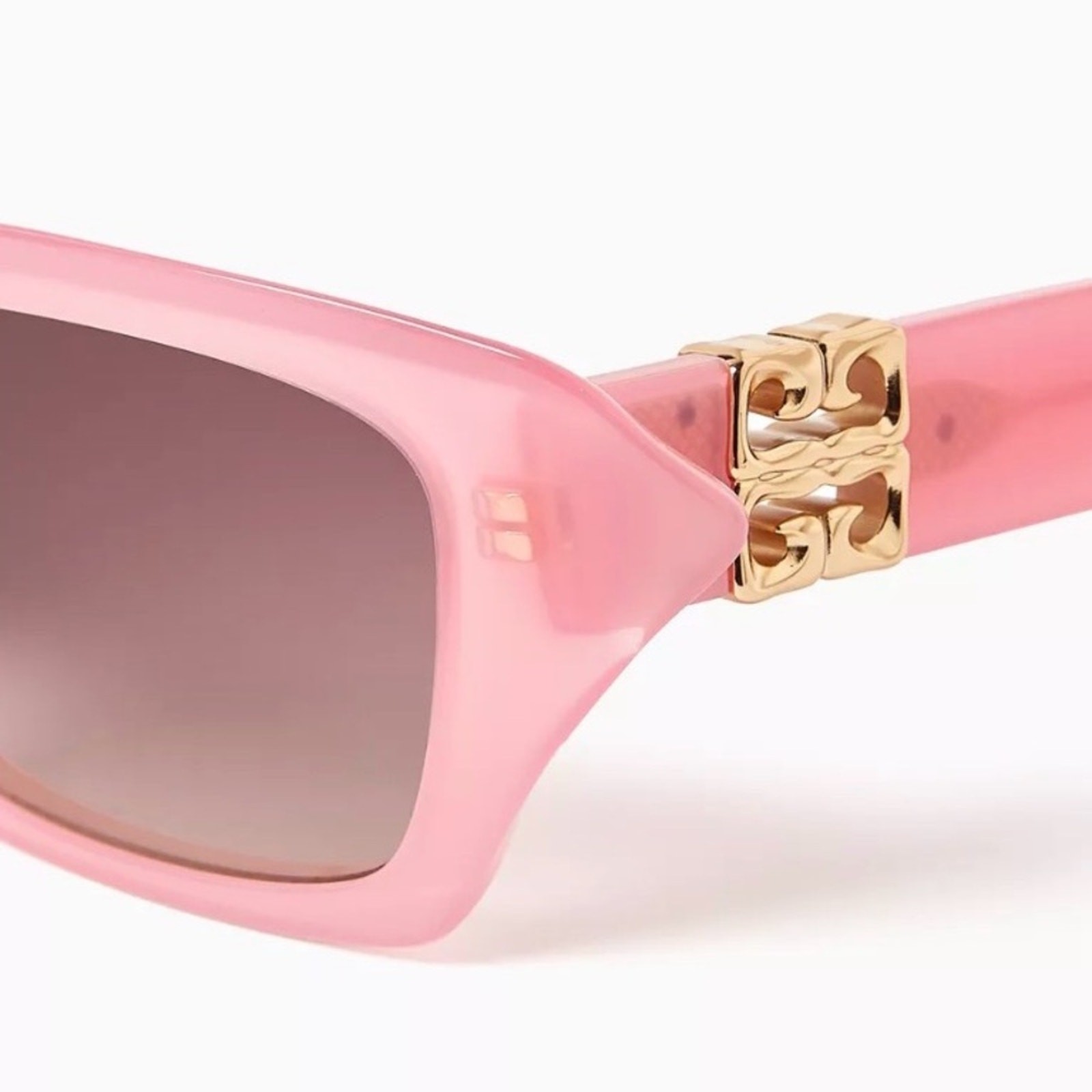New! Givenchy Pink Sunglasses with Gold Accent, GV40103I 72Z, Authentic thumbnail 4