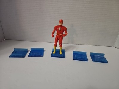Vintage 1984 Kenner Super Powers THE FLASH & 5 CUSTOM Made STANDS