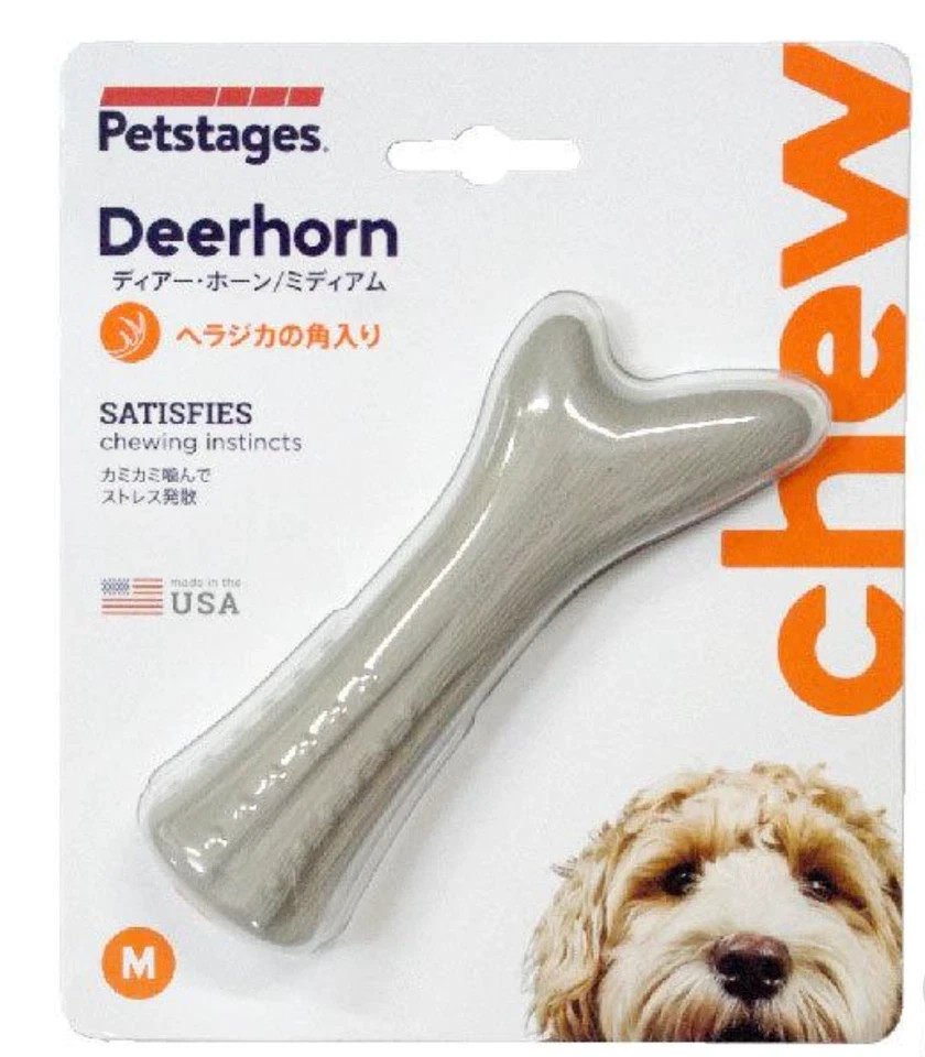 Petstages  Deer Horn Dog Toy Small/Medium/Giant 3 types New