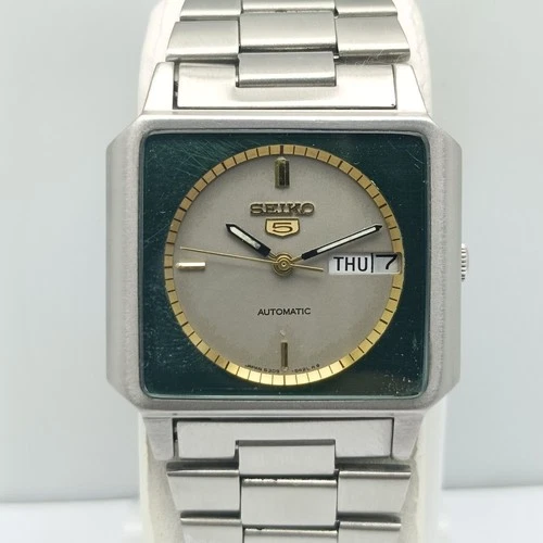 Seiko 5 Automatic 6309-547A Day/Date TV Shape Vintage Watch