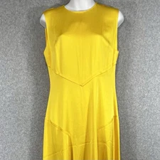 Jason Wu Dress Womens 6 Yellow Lemon Sleeveless Maxi Fit Flare Formal Elegant