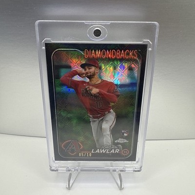 2024 Topps Chrome Logofractor BLACK Refractor Jordan Lawlar /10 RC Diamondbacks