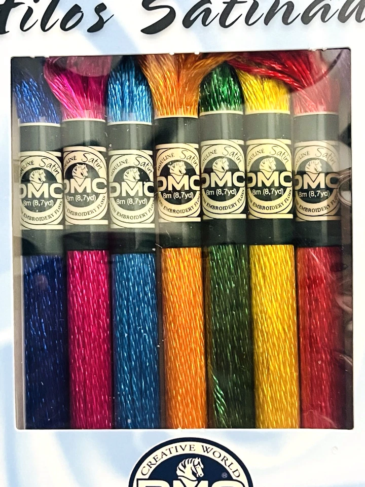 NEW DMC SATIN FLOSS RADIANT TREASURES COLLECTION - 8 SIX STRAND SKEINS 8.7 YARDS - Image 2 of 3