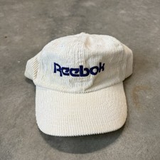 Vintage 90s Reebok Corduroy Embroidered Hat Rare