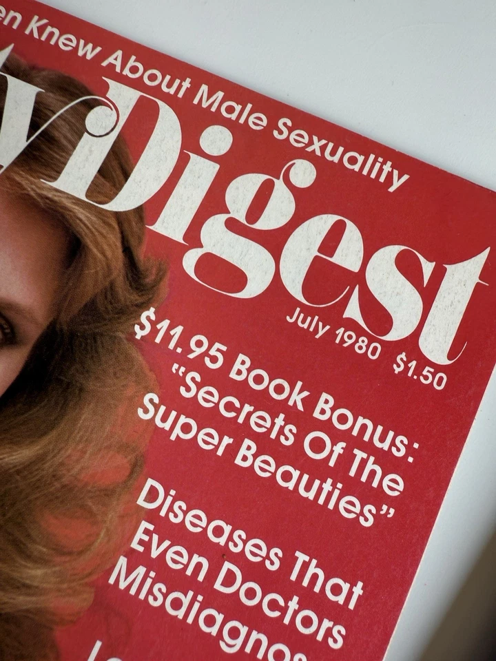 Vtg 1978/80 Beauty Digest Magazine Dell Publishing Makeup Hair Diet Fashion Lot Foto 3 de 4