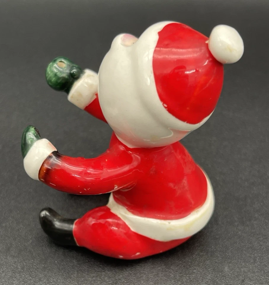 De colección 1958 Holt Howard Santa Cerámica Navidad Vela Abrazador Escalador 1958 LEER Foto 3 de 4