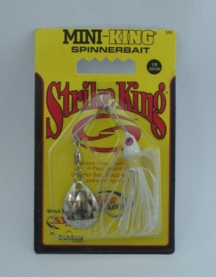 Strike King MK-72 1/8 Oz Mini King Spinner Köder Weiß