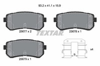 Bremsscheiben-BremsbeläGe-Kit Textar 2567701 FüR OE 583021KA30 - 583021YA00