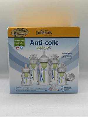 Dr. Brown's Options+ Wide-Neck Newborn Feeding Set WB09600 New