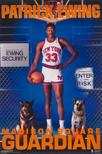 Patrick Ewing Madison Guardian Poster Vintage Reproduction METAL SIGN 8 x 12